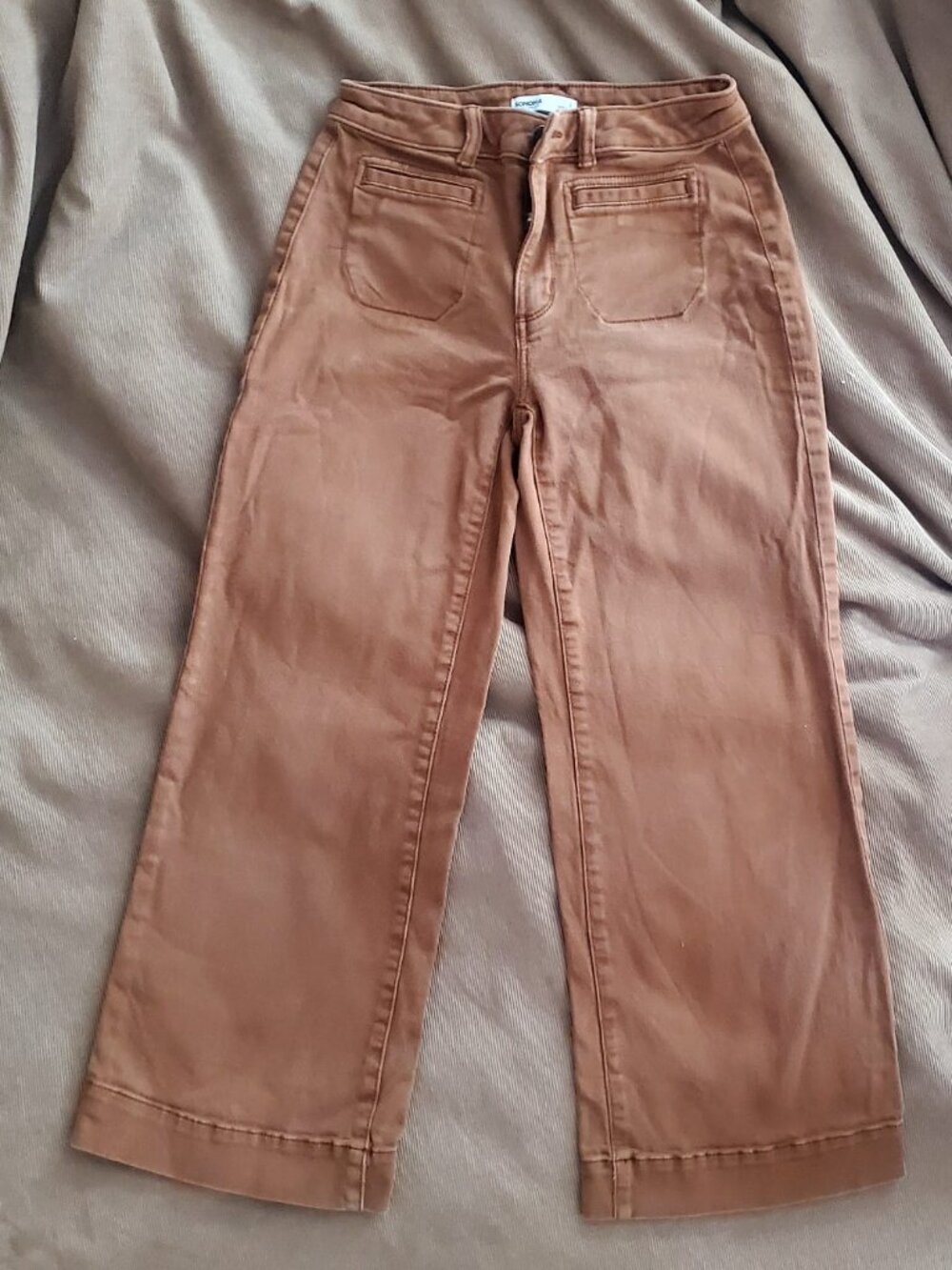 Sonoma Goods for Life Women's Brown Wide-Leg Jeans